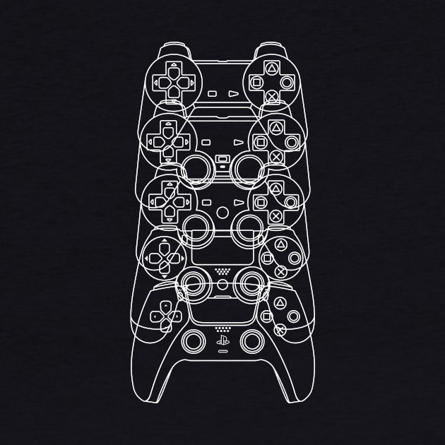 Controles de PlayStation PS1-PS5 (Lineas Blanca) by ZeroSagitary